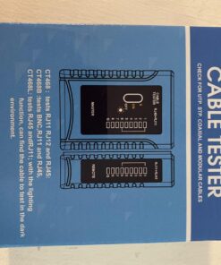 iMBAPrice - RJ45 Network Cable Tester for Lan Phone RJ45/RJ11/RJ12/CAT5/CAT6/CAT7 UTP Wire Test Tool 1-Pack RJ45/RJ11 Wire Continuity Tester 31 71iuw58ANDL