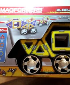 Magformers XL Cruisers Set (32-pieces) Magnetic Building Blocks, Educational Magnetic Tiles Kit , Magnetic Construction STEM Toy Set includes wheels Building Set 17 71ivghq4svL