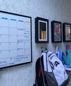 JILoffice Dry Erase Calendar Whiteboard - Magnetic White Board Calendar Monthly 36 X 24 Inch, Black Aluminum Frame Wall Mounted Board for Office Home and School Calendar 36 x 24 Inch 32 71iw0WaKZrL