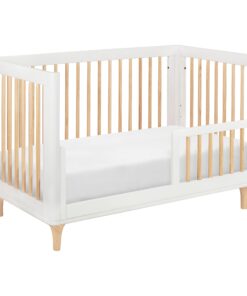 Babyletto Lolly 3-in-1 Convertible Crib with Toddler Bed Conversion Kit in White and Natural, Greenguard Gold Certified White/Natural 26 71iwAdTIwpL