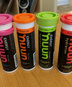 Nuun Sport + Caffeine Electrolyte Tablets for Proactive Hydration, Mixed Flavor Box, 4 Pack (40 Servings) Mixed flavors 10 Count (Pack of 4) 20 71iwCcmgUmL