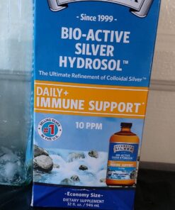 Sovereign Silver Bio-Active Silver Hydrosol for Immune Support - Colloidal Silver Liquid -10 ppm, 32oz (946mL) - Economy Size 32 Fl Oz (Pack of 1) Standard Packaging 35 71iwJOmXoGL