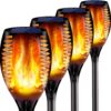 4PCs Solar Torch Lights Outdoor, 43 inch 96 LED, Waterproof Landscape Garden Pathway Light with Vivid Dancing Flickering Flames, with Auto On/Off Dusk to Dawn, for Christmas Lights Decoration 3 71ixU599JS