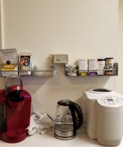 Simple Houseware Wall Mounted Spice Rack, Silver, Set of 2 50 71ixYkciuTL