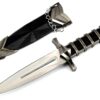 Velocity Airsoft KM6002 440 Stainless Steel 11" Double Edged Dark Assassin Dagger with Sheath 33 71ixquct8SL