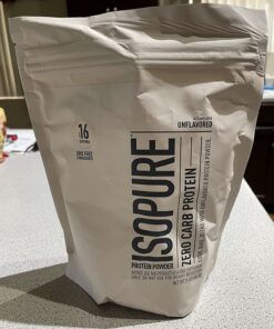 Isopure Unflavored Protein, Whey Isolate, 25g Protein, Zero Carb & Keto Friendly, 2 Ingredients, 16 Servings, 1 Pound (Packaging May Vary) 35 71iy1a0y jL