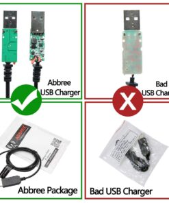 Alternative view of Baofeng 2.5mm USB Charger Cable with Indicator Light for BaoFeng UV-5R UV-82 3800mAh Battery UV-S9/9S Two Way Radio