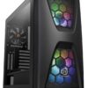 Thermaltake Commander C34 Motherboard Sync ARGB ATX Mid Tower Computer Chassis with 2 200mm ARGB 5V Motherboard Sync RGB Front Fans + 1 120mm Rear Black Fan Pre-Installed CA-1N5-00M1WN-00