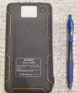 Hiluckey Solar Charger 25000mAh, Outdoor USB C Portable Power Bank with 4 Solar Panels, 3A Fast Charge External Battery Pack with 3 USB Outputs Compatible with Smartphones, Tablets, etc. Orange 42 71j 0500nOL