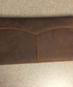 Compalo RFID Blocking Vintage Full Grain Leather Long Bifold Wallet for Men ID Cash Card Wallet Checkbook Credit Cards Holder Vintage Brown 26 71j TIsVWLL