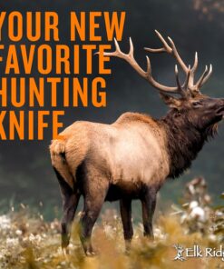 Elk Ridge - Outdoors Fixed Blade Knife - 8.5-in Overall, 3.75-in Mirror Polished Stainless Steel Blade, Full Tang, Jig Bone and Black Wood Handle, Leather Sheath - Hunting, Camping, Survival - ER-087, One Size 14 71j UJSjxQS