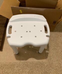 Carex Universal Bath Seat and Shower Chair - Bath Chair Supports Up To 400 Pounds - Adjustable Height Shower Bench, Plastic Stool For Shower, Shower Seat 48 71j UWbVA9L