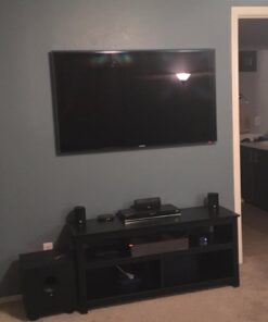 Sanus Super Low Profile MLL11-B1 TV Wall Mount for 37"-80" LED, LCD and Plasma Flat and Curved Screen TVs and Monitors Black 28 71j nONu5yL