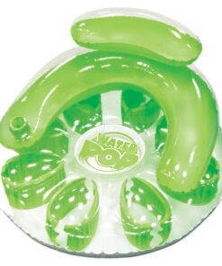 Alternative view of Poolmaster Water Pop Circular Swimming Pool Float Lounge, Green Large