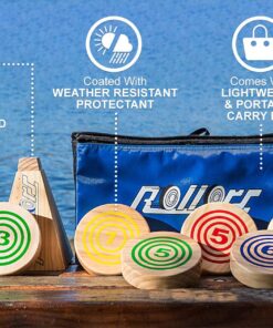 Rollors Backyard Game - The #1 Lawn Game for Summertime Fun, Tailgating, Camping, Parties, BBQs, Picnics & Beach Days – All Wood Outdoor Yard Game Combining Horseshoes, Bocce Ball & Bowling 23 71j1 oWzgOL