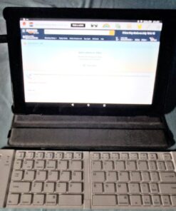 IKOS Folding Bluetooth Wireless Keyboard Slim Pocket Portable Travel Foldable Full Size Keyboard with Stand Holder for iPhone6-13 Max iPad Mini/Pro/Air, iOS Android Windows Laptop Smartphone/Tablet 47 71j1H8Z3goL