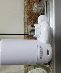 Brita Water Filter for Sink, Complete Faucet Mount Water Filtration System for Tap Water, Reduces 99% of Lead, White Faucet Mount System 53 71j1i6jITTL