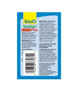 Tetra SafeStart Plus, For Newly Set-Up Fish aquariums, 100 ml, 3.38-Ounce 18 71j25d0 4L