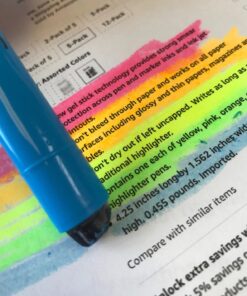 SHARPIE Gel Highlighters, Bullet Tip, Assorted Colors, 5 Count 5-Count Standard Packaging 38 71j2OJvQ1gL