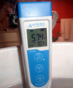 Apera Instruments AI311 Premium Series PH60 Waterproof pH Pocket Tester Kit, Replaceable Probe, ±0.01 pH Accuracy, Lcd display Regular Glass Bulb Sensor 48 71j2j1gUdXL