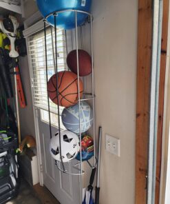 Rubbermaid Garage FastTrack Vertical Ball Rack, Satin Nickel, Wall Mounted Storage System, Holds up to 50 pounds, for Home/Garage 43 71j2ztVSt8L