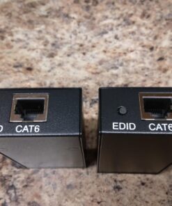 ATXOM HDMI Over Ethernet Extender, Over Cat 5e/6/7 LAN Cable, Up to 200Ft, Full HD 1080P @ 60HZ, EDID Copy, Dolby Digital/DTS Compatible, High Resolution Signal, Balun Transmitter and Receiver 75 71j3zRpYcKL