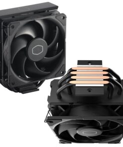 Cooler Master Hyper 212 Black CPU Air Cooler, SickleFlow 120 Edge Fan, Aluminum Top Cover, 4 Copper Heat Pipes, CryoFuze, 152mmTall,Brackets AMD Ryzen AM5/AM4, Intel LGA1700/1200 (RR-S4KK-25SN-R1) 44 71j41J4JxL
