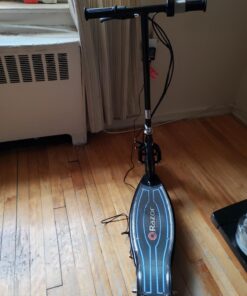 Razor E100 Glow Electric Scooter for Kids Age 8+, LED Light-Up Deck, 8" Air-filled Front Tire, Up to 40 Minutes Continuous Ride Time 28 71j4D8haXML