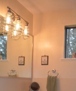 Design House 519728 Ajax 3 Light Vanity Light, Galvanized Steel Finish 49 71j5DACWQcL