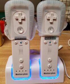 Kulannder Wii Remote Battery Charger(Free USB Wall Charger+Lengthened Cord) Dual Charging Station Dock with Two Rechargeable Capacity Increased Batteries for Wii/Wii U Game Remote Controller (White) 30 71j5E1cmUfL