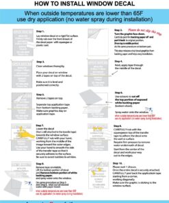 Custom Business Hours Window Decal - 10.5"x13.5" - Vinyl Custom Lettering, Glass Door Sign - Free Squeegee - Easy Install Manual 22 71j71uU8PL