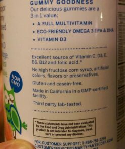 SmartyPants Multivitamin for Men, Organic Gummies: Probiotics, CoQ10, Methylfolate, Omega 3 (ALA), Vitamin D3, C, Vitamin B12, B6, Vitamin A, K & Zinc for Immune Support, 120 Gummies (30 Day Supply) Adult Formula 47 71j78UDoL