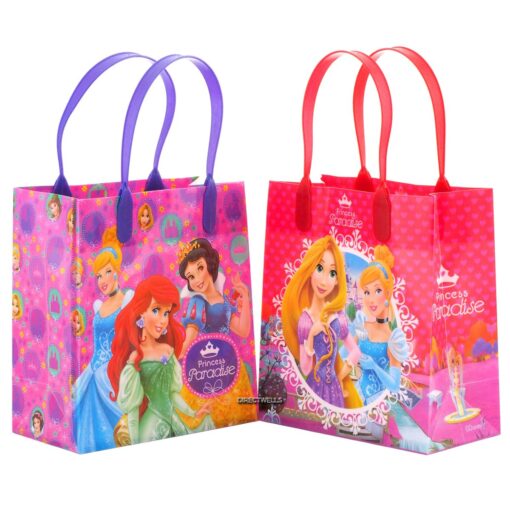 Disney Princess Paradise Reusable Party Favor Goodie Small Gift Bags (12 Bags)