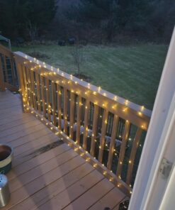 Brightown Solar String Lights, 2 Packs Total 66Ft 200 LED Solar Fairy Lights with 8 Modes, Waterproof Solar Lights for Outside Patio Yard Tree Wedding Christmas(Warm White) 33FT*2Packs Warm White 43 71j7MghO yL