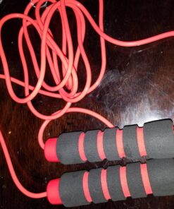 Limm Adjustable Jump Rope for Workout - All-Purpose Exercise Jump Rope Kids & Adults Love with Tangle-Free, Comfortable Foam Handles - Best Slimming, Cardio & Endurance Training Red 50 71j8KpbxA2L