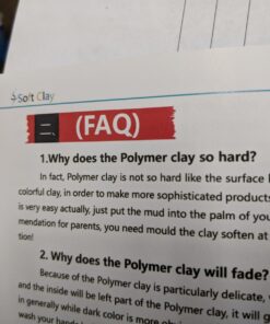 CiaraQ Polymer Clay-Oven Baked Modeling Clay with Sculpting Tools, 24 Colors, 1.2 lbs, Great Gift for Children and Artists. 20g / pcs 38 71j8NwMW2kL