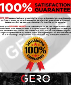 Tactical Quick Draw Gun Magnet Concealed Rifle & Shotgun Magnetic Holder Perfect as a Wall Mount Bed Mount Vehicle Car Gun Holder Mount in a Display Case for Fast Draw with Non-Scratch Coating 1 Pack 37 71j8avuOImL