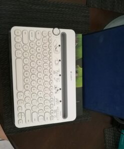 Logitech Bluetooth Multi-Device Keyboard K480 – White – for Windows and Mac Computers, Android and iOS Tablets and Smartphones 40 71j9Na0ZjL