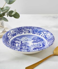 Spode Blue Italian Cereal Bowl | Set of 4 | Oatmeal, Cereal, and Rice Bowl | Made of Earthenware | 6.5-Inches | Dishwasher and Microwave Safe | Made in England 11 71jA9vWBbL