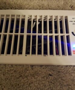 Suncourt Flush Fit HC500-W Vent Cover with Fan Booster, Energy Efficient AC Register Booster, Improved Air Flow for Better Indoor Heating and Cooling, White For 4”x10” register openings 21 71jAPQHAtUL