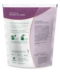 Grab Green 3-in-1 Laundry Detergent Pods, 60 Count, Lavender Vanilla Scent, Plant and Mineral Based, Superior Cleaning Power, Stain Remover, Brightens Clothes 60 Count (Pack of 1) 16 71jAbYK8GyL
