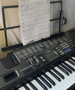 Music Stand, Kasonic 2 in 1 Dual-Use Folding Sheet Music Stand & Desktop Book Stand, Portable and Lightweight with Music Sheet Clip Holder & Carrying Bag Suitable for Instrumental Performance (Black) Black 47 71jAui1ZERL