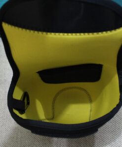 MegaGear MG091 Nikon D3500, D5600, D3400, D5500, D7200, D3300, D5300, D610, D7100, D600, D3200 Ultra Light Neoprene Camera Case, Black insade Yellow 43 71jBSWZna8L