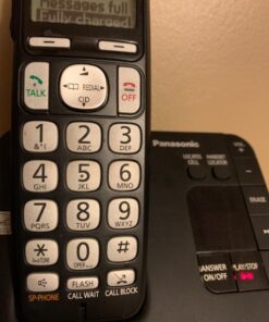 Panasonic DECT 6.0 Expandable Cordless Phone System with Answering Machine and Call Blocking - 3 Handsets - KX-TGE433B (Black) Easy Use 33 71jBo0WPjZL