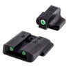 TRUGLO Tritium Handgun Sight | High-Visible Front & Rear Night Sights with White Dots & Tritium Glowing Green Dots, Compatible with Smith & Wesson M&P Series Handguns