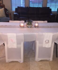 Gee Di Moda Rectangle Tablecloth - 60 x 102 Inch White Table Cloth for 6 Foot Rectangle Table - Heavy Duty Washable Fabric - for 6 Ft Buffet Table, Holiday Party, Dinner, Wedding & Baby Shower 60 x 102 inch Rectangle 36 71jC2q9W97L 3