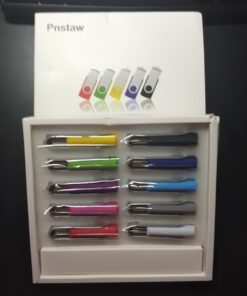 Flash Drive 16GB USB 2.0 10 Pack Swivel Blank Memory Stick Pnstaw Bulk Thumb Drive Pen Drives Jump Drive for Data Storage, File Sharing(10 Pack,Multi-Color) (16GB) 30 71jCGUmXnML