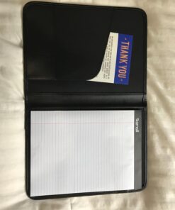 Samsill Professional Padfolio, Business Portfolio, Black, Includes 8.5 x 11 Writing Pad Full Size - 8.5x11 1 Pack 50 71jCSTG6mFL
