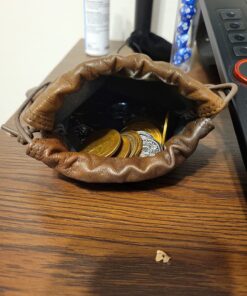 The Dragon's Hoard: 60 Real Metal Fantasy Coins with Leather Pouch | Board Game Accessory for Tabletop RPG Role-Play Strategy Games | Bronze, Silver, and Gold Colored Coins 32 71jCb 7mUNL