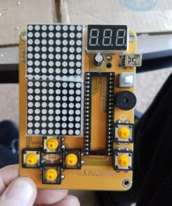 DIY Soldering Project Game Kit Retro Classic Electronic Soldering Kit with 5 Retro Classic Games and Acrylic Case, Idea for STEM High School Family Education Friends by Etoput Yellow 37 71jCio7pIFL